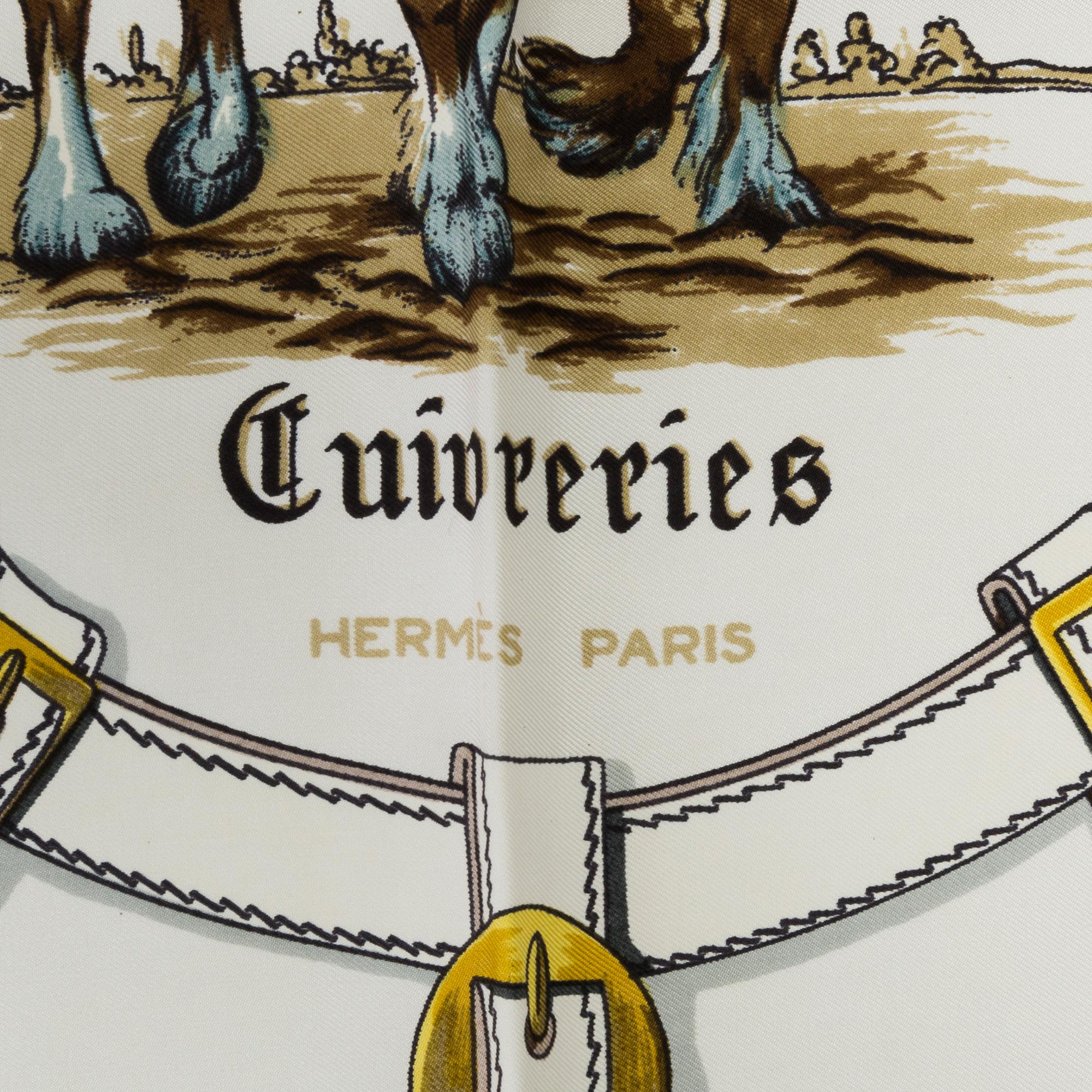 SCARF, Hermès, "Cuivrerie", issued 1963.