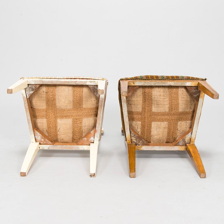 A set of six Swedish Gustavian chairs, circa 1800.