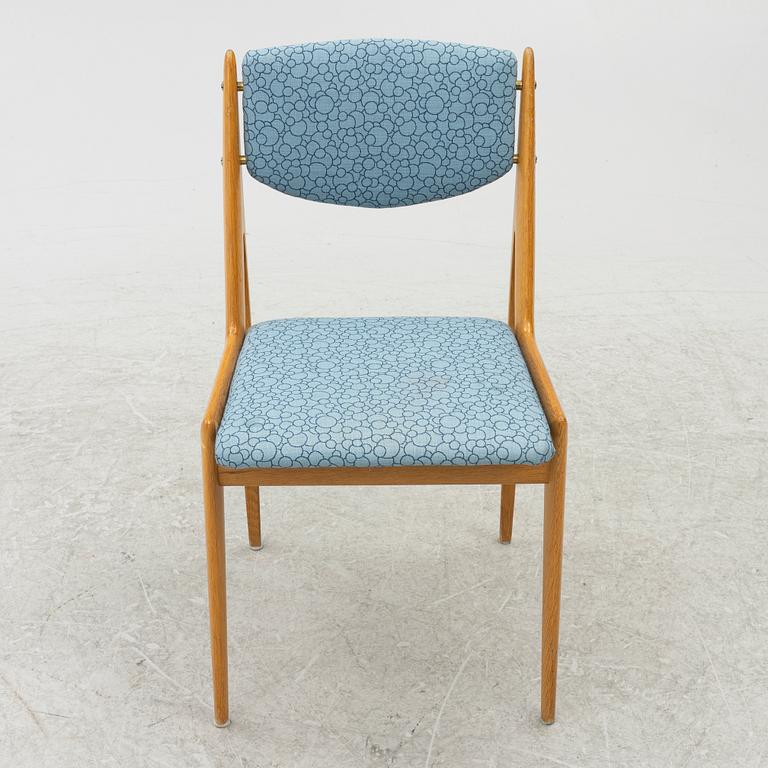 Arne Vodder, & Anton Borg, four 'Ella' chairs, Denmark, 1950's.
