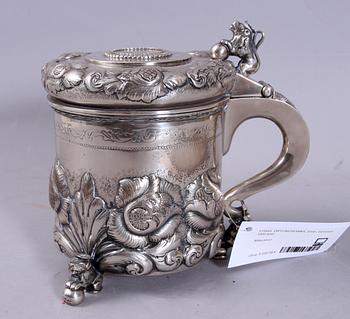 DRYCKESKANNA, silver, barockstil, 1900-talet.