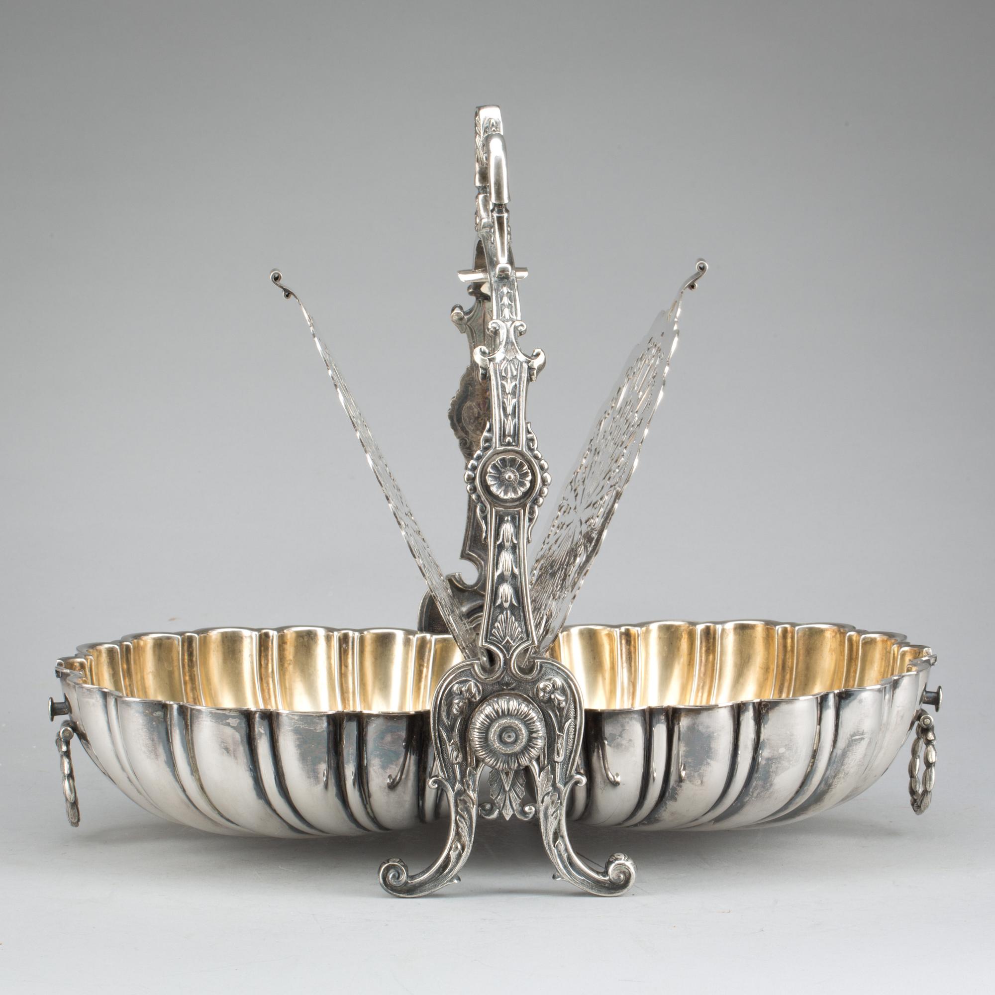BISCUITWARMER, nysilver. England, 1800-talets slut.