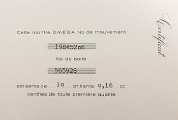 OMEGA, Saphette, armbandsur, 15,4 mm.
