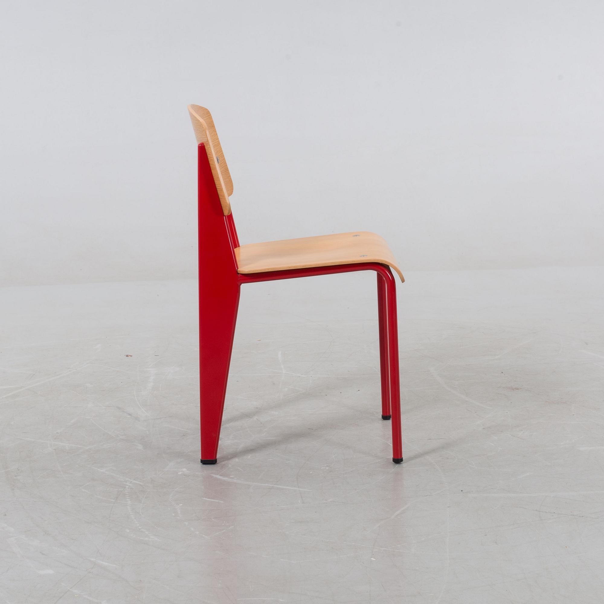 A JEAN PROUVÉ CHAIR "Standard" for Vitra edition 2002.