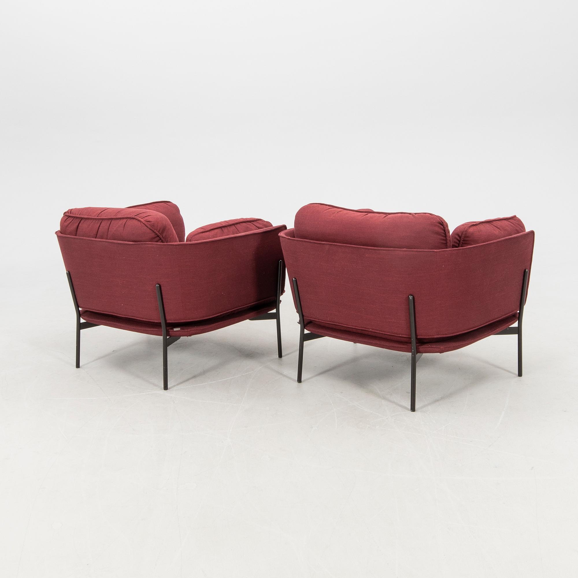 Luca Nichetto, a pair of "Cloud" armchairs for &tradition Denmark, 2020s.