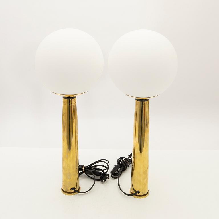 Table lamps, a pair, 20th century.