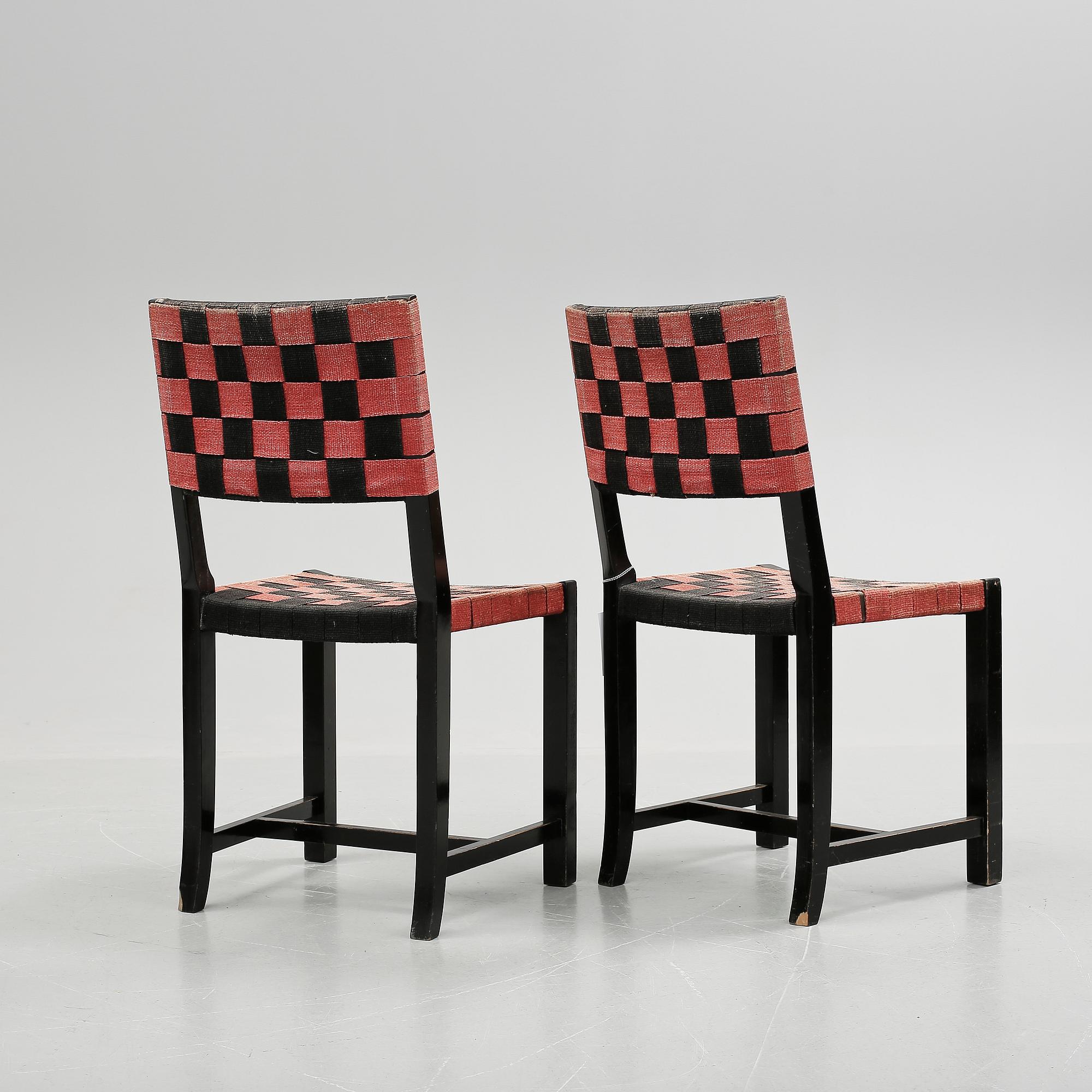 STOLAR, ett par, Axel Larsson, Gemla, 1930-tal.