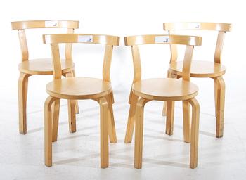 STOLAR, 4 st, Alvar Aalto, Artek, modell 68.