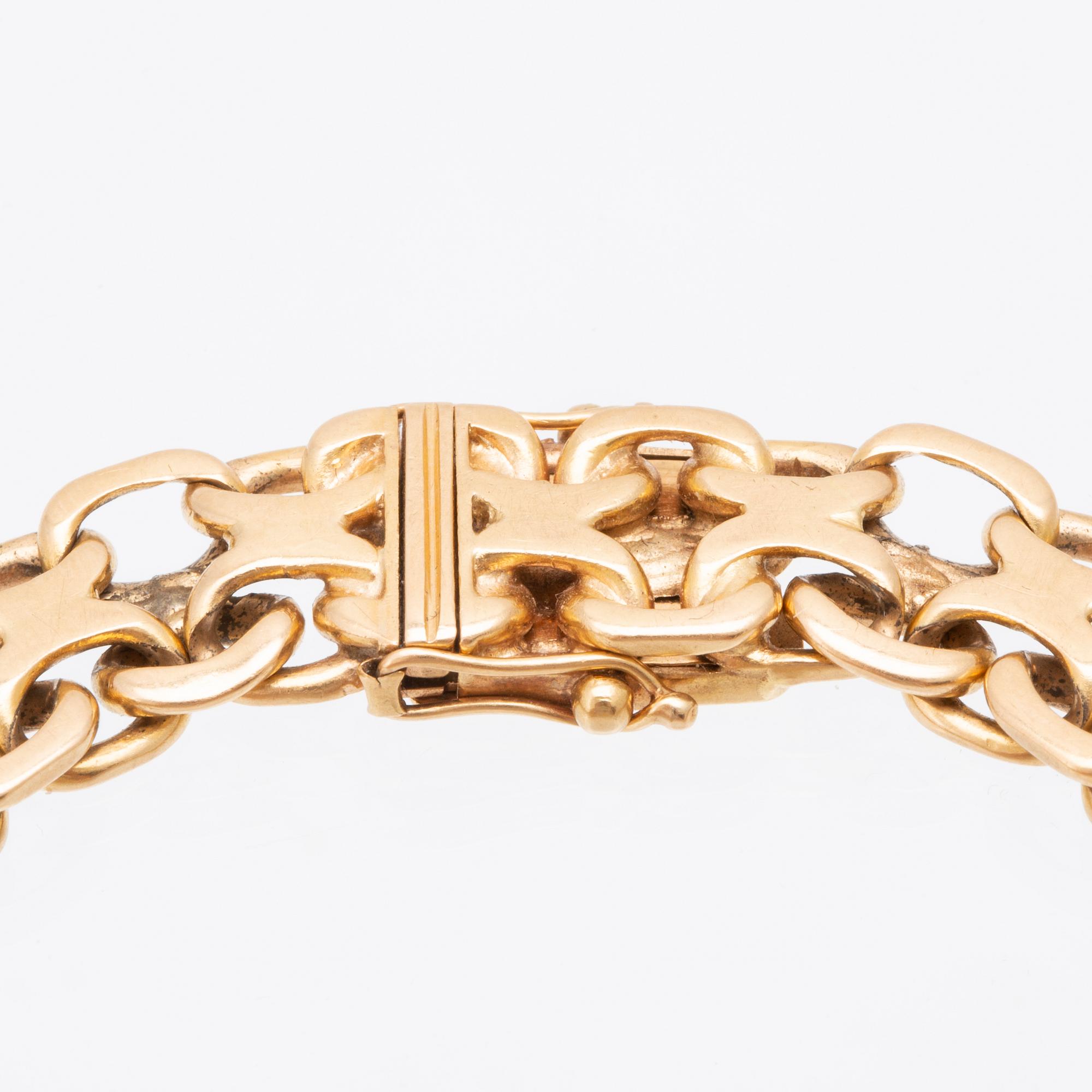 Armband 18k Boliden JA Bruno Guldvaruhuset Ängelholm 1948.