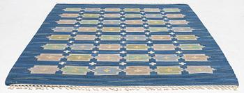 Judith Johansson, a carpet, 'Stjärnsund', flat weave, c. 286 x 199 cm signed JJ.