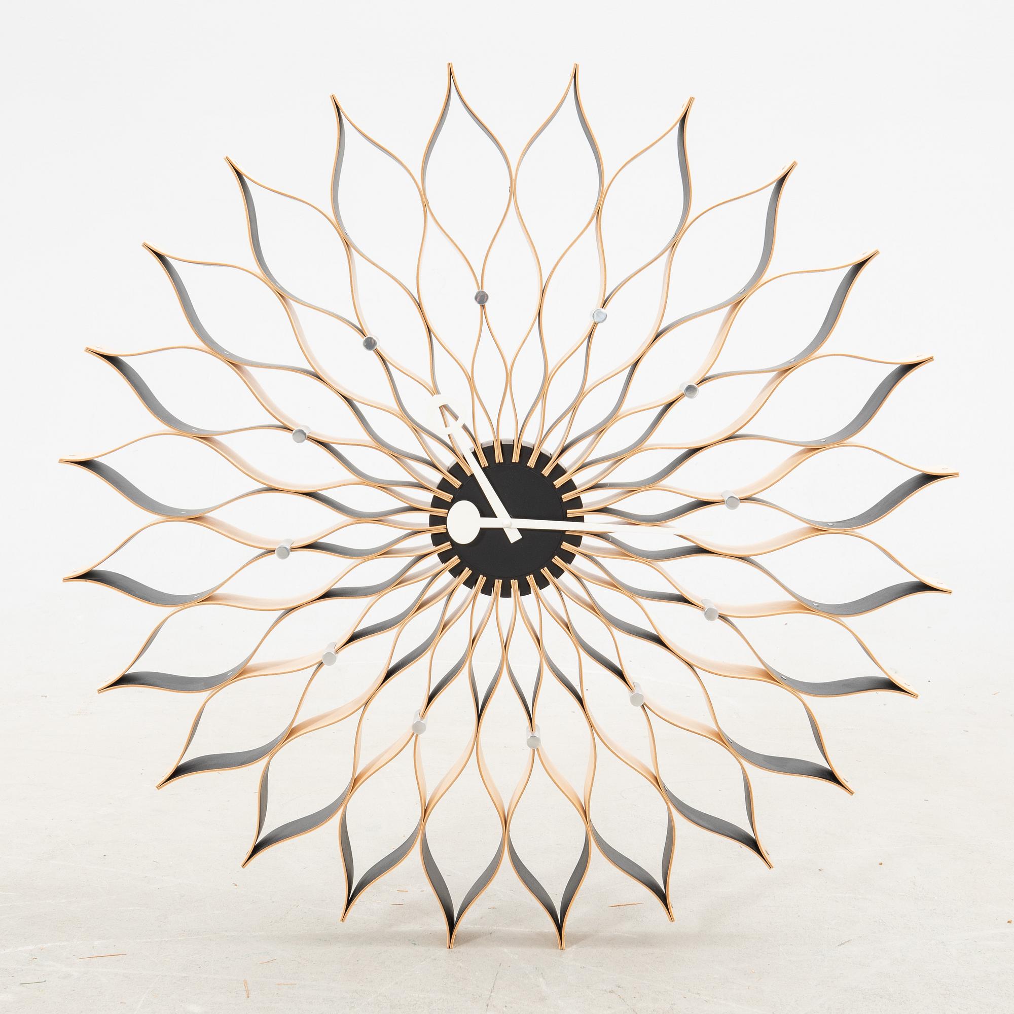 George Nelson, Wall clock, "Sunflower clock", Vitra.