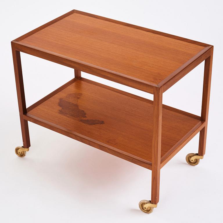 Nordiska Kompaniet, a sideboard with tables and a serving trolley, Sweden 1950s.