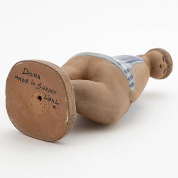 Lisa Larson, a 'Dora' stoneware figurine from the series 'ABC-flickorna', Gustavsberg.