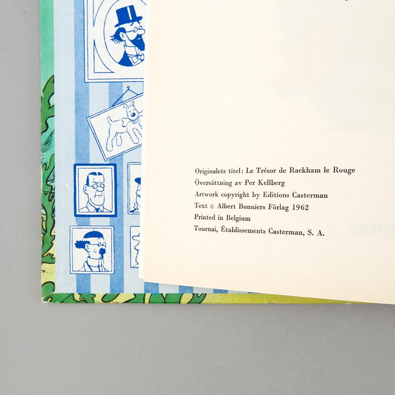 two Tintin books from 1961 & 1962.
