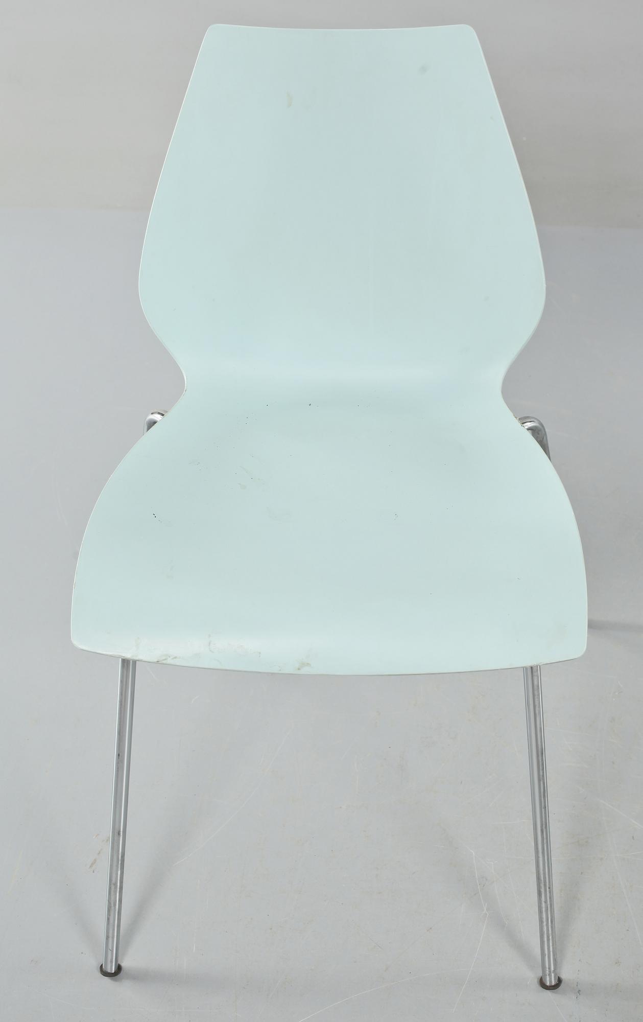 STOLAR, 4 st, "Maui", Vico Magistretti, Kartell, Italien, 1900-talets fjärde kvartal.