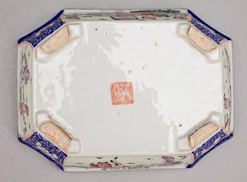 KAKTUSSKÅL, porslin, Kina sannolikt 1800-tal.