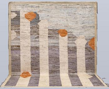 A rug, Morocco design, approx. 293 x 251 cm.