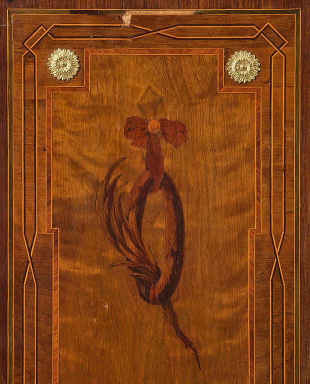 A Gustavian 18th century secretaire by Gottlieb Iwersson, master 1778, not signed.