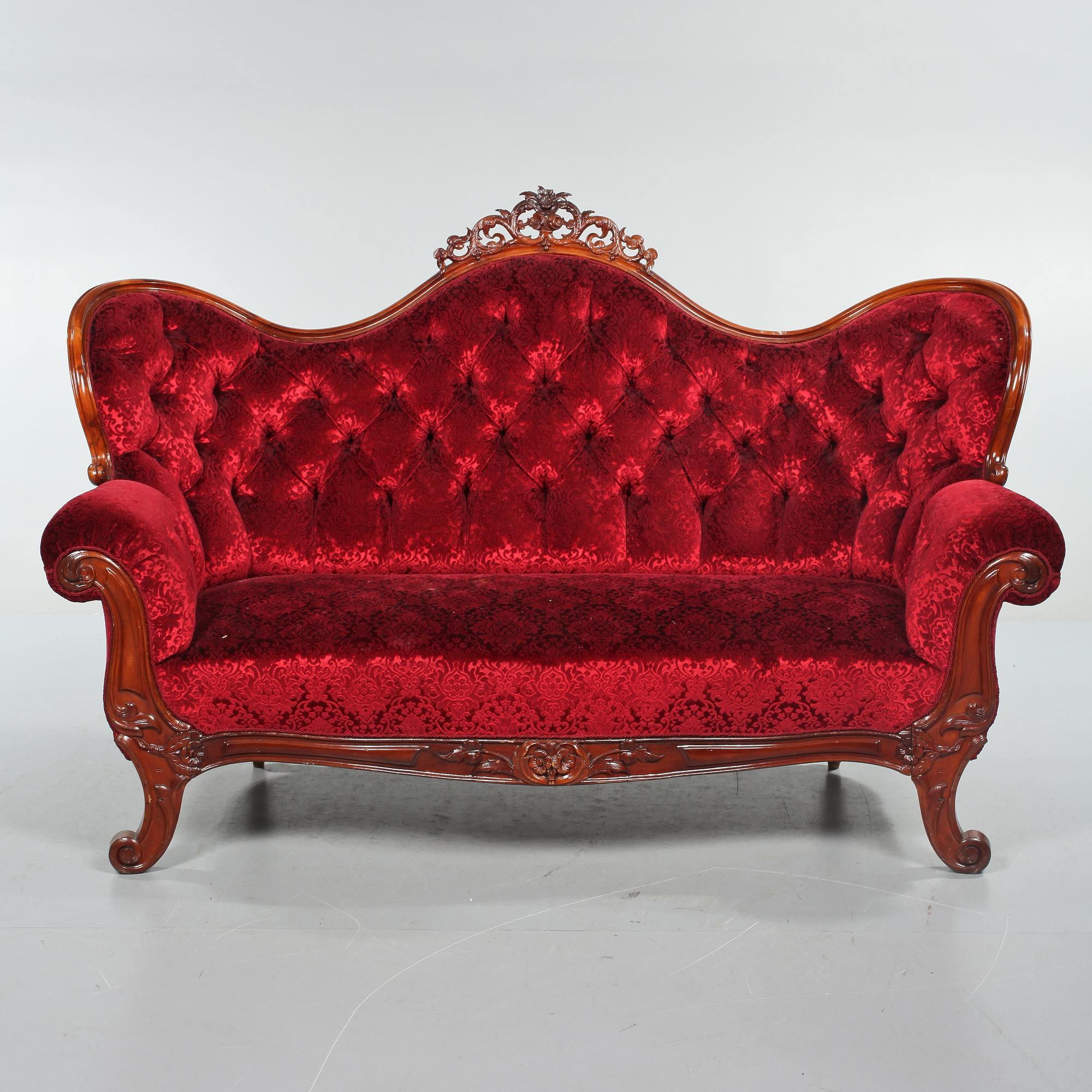 SOFFA, nyrokoko, sent 1800-tal.