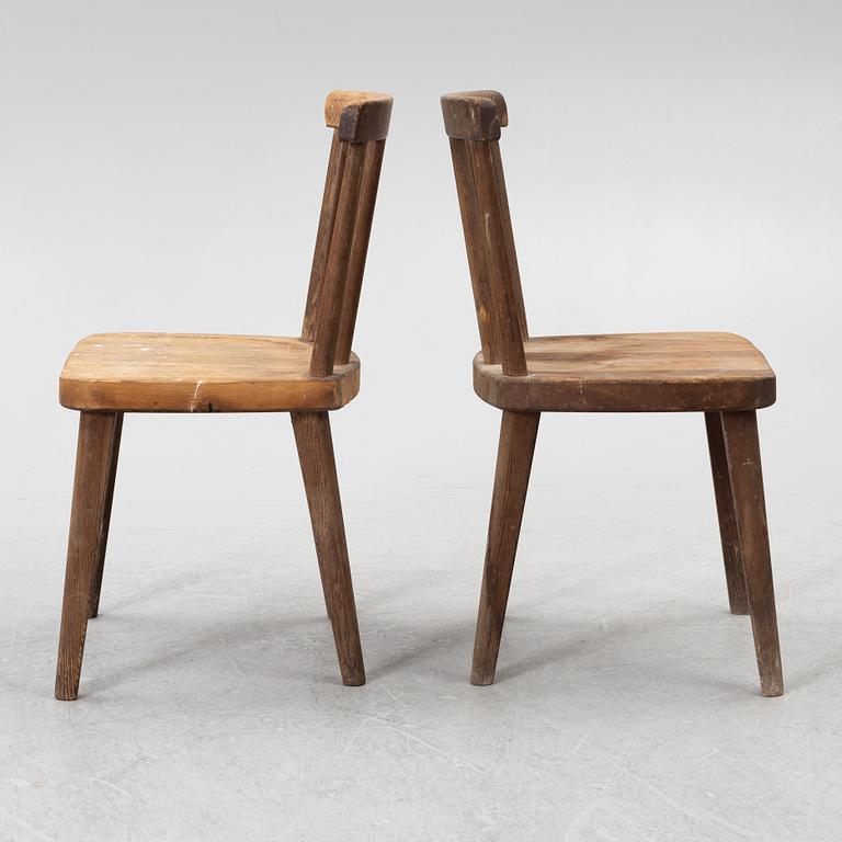 Axel Einar Hjorth, stolar, fyra stycken, "Utö", Nordiska Kompaniet, 1930-tal.