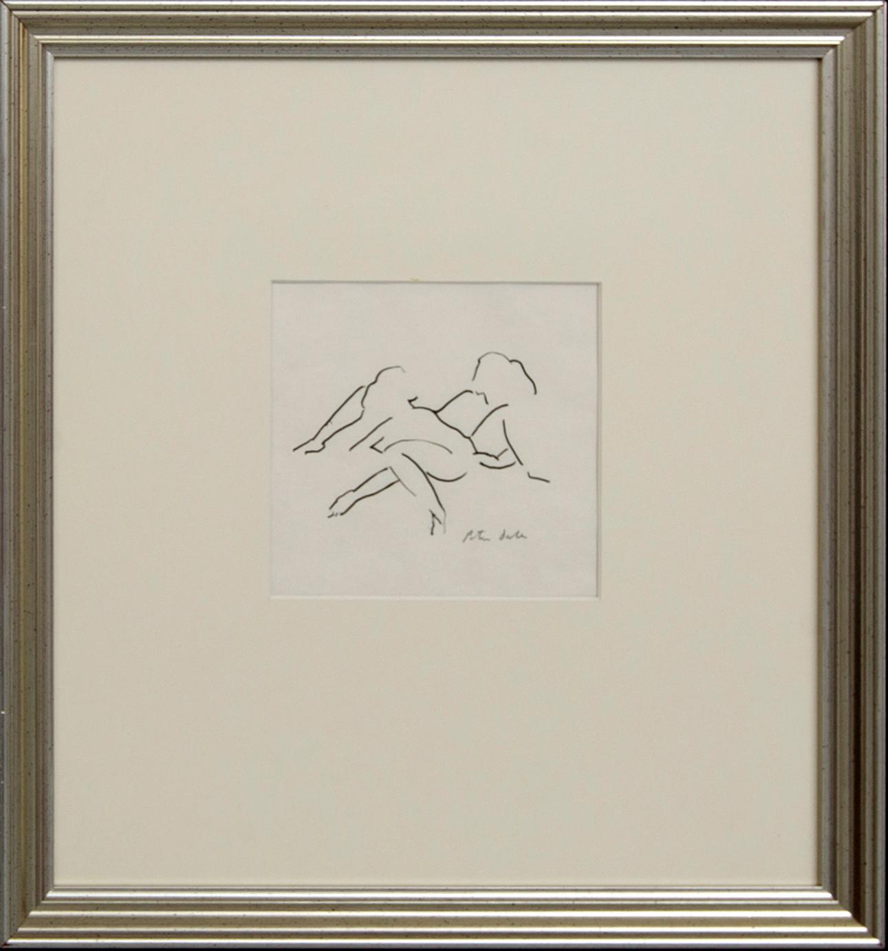 Peter Dahl, a signed ink drawing.