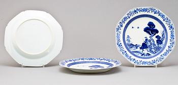 SERVISDELAR, 12 st, porslin, Kina, 1800-tal.