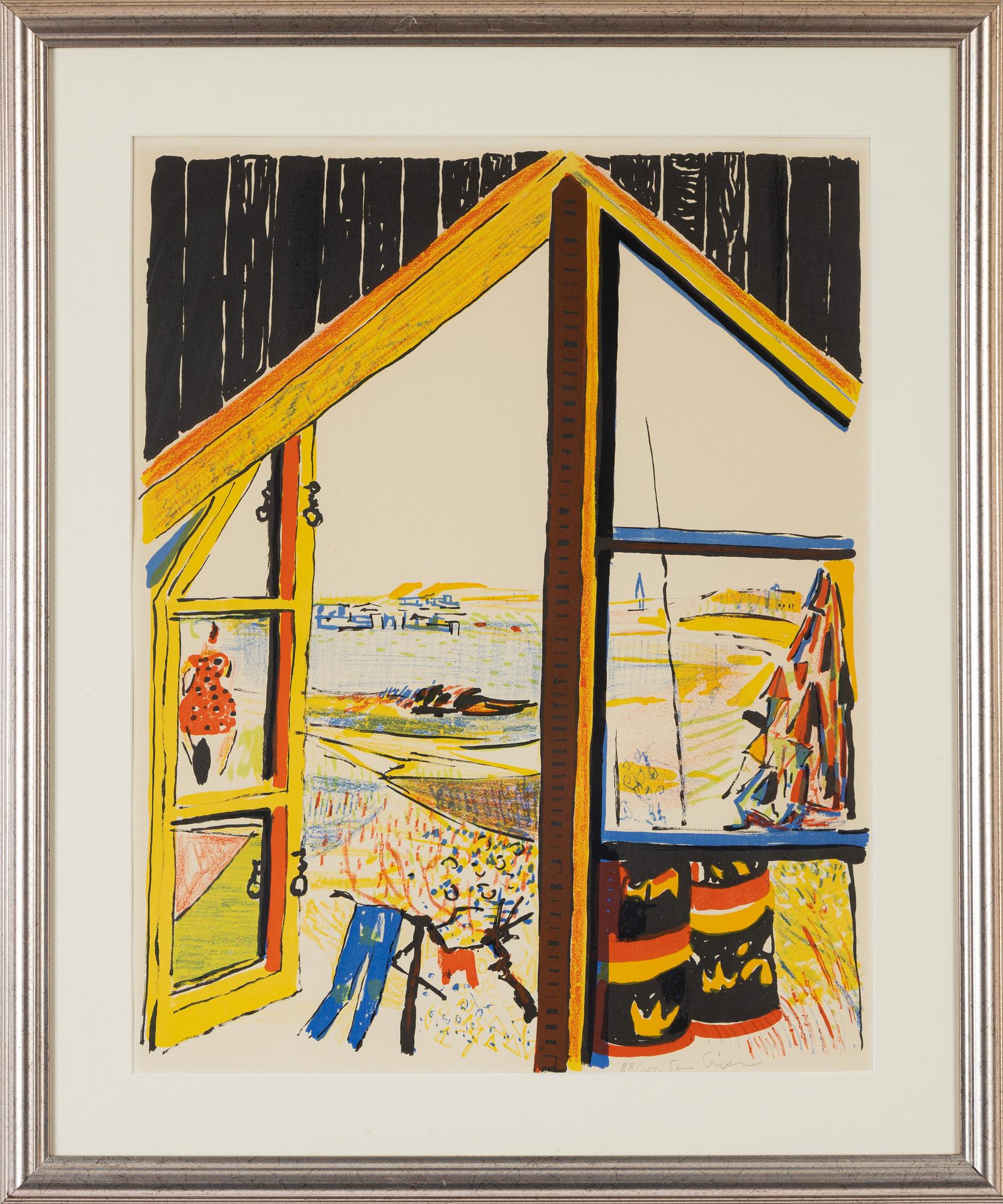 Sven X:et Erixson, litograph i colours, signed and numbered 88/150.