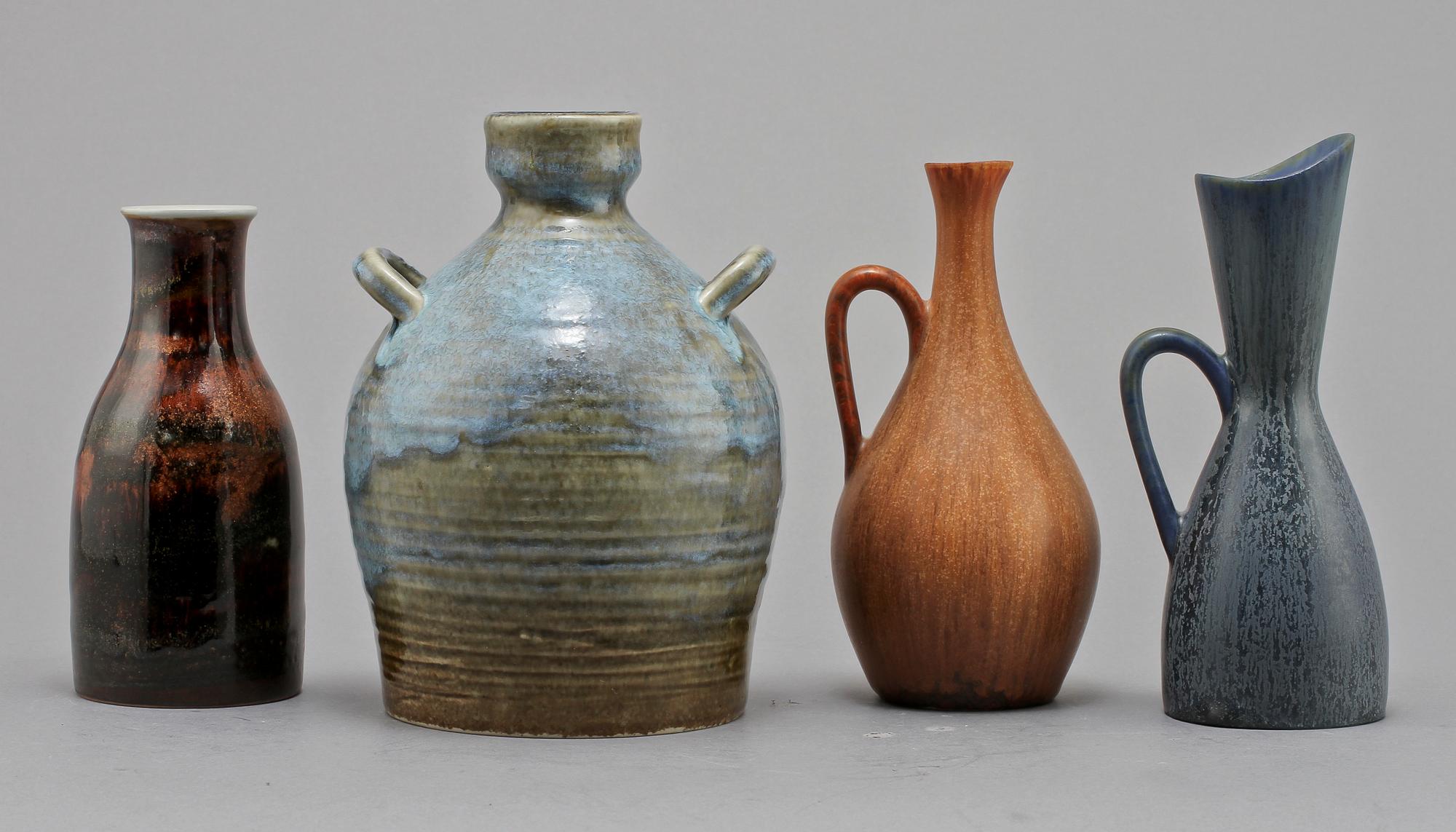 PARTI KERAMIK, 4 delar, Carl-Harry Stålhane, Rörstrand, 1900-talets andra hälft.