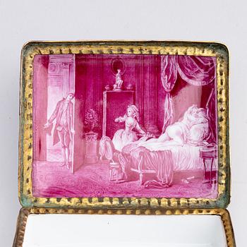 Box, porcelain, Meissen style, probably Germany 19th century,