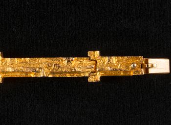 Björn Weckström, ARMBAND, guld 14K, "Tundra" Lapponia 1971. Vikt 21,9 g.