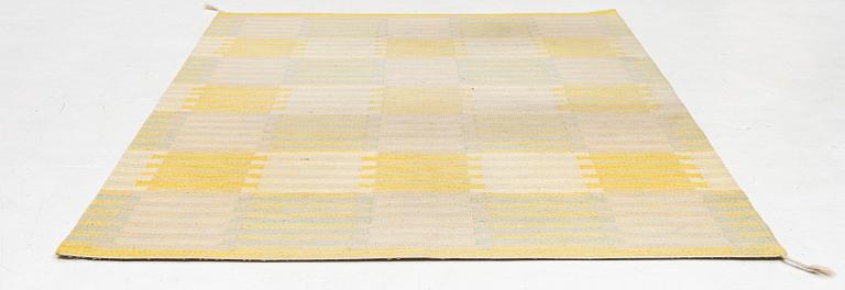 Carl Malmsten, matta "Capella, gul", rölakan, ca 240 x 164 cm, signerad CM.