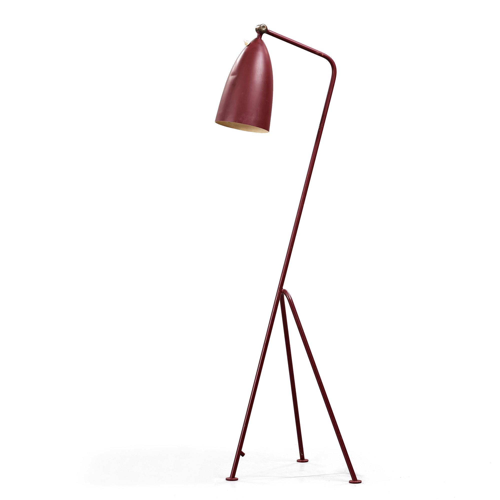 Greta Magnusson Grossman a Grasshopper floor lamp by Bergboms Sweden 1950 s. Bukowskis