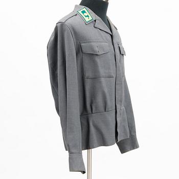 Set of Finnish military uniforms, second half of 20th Century.