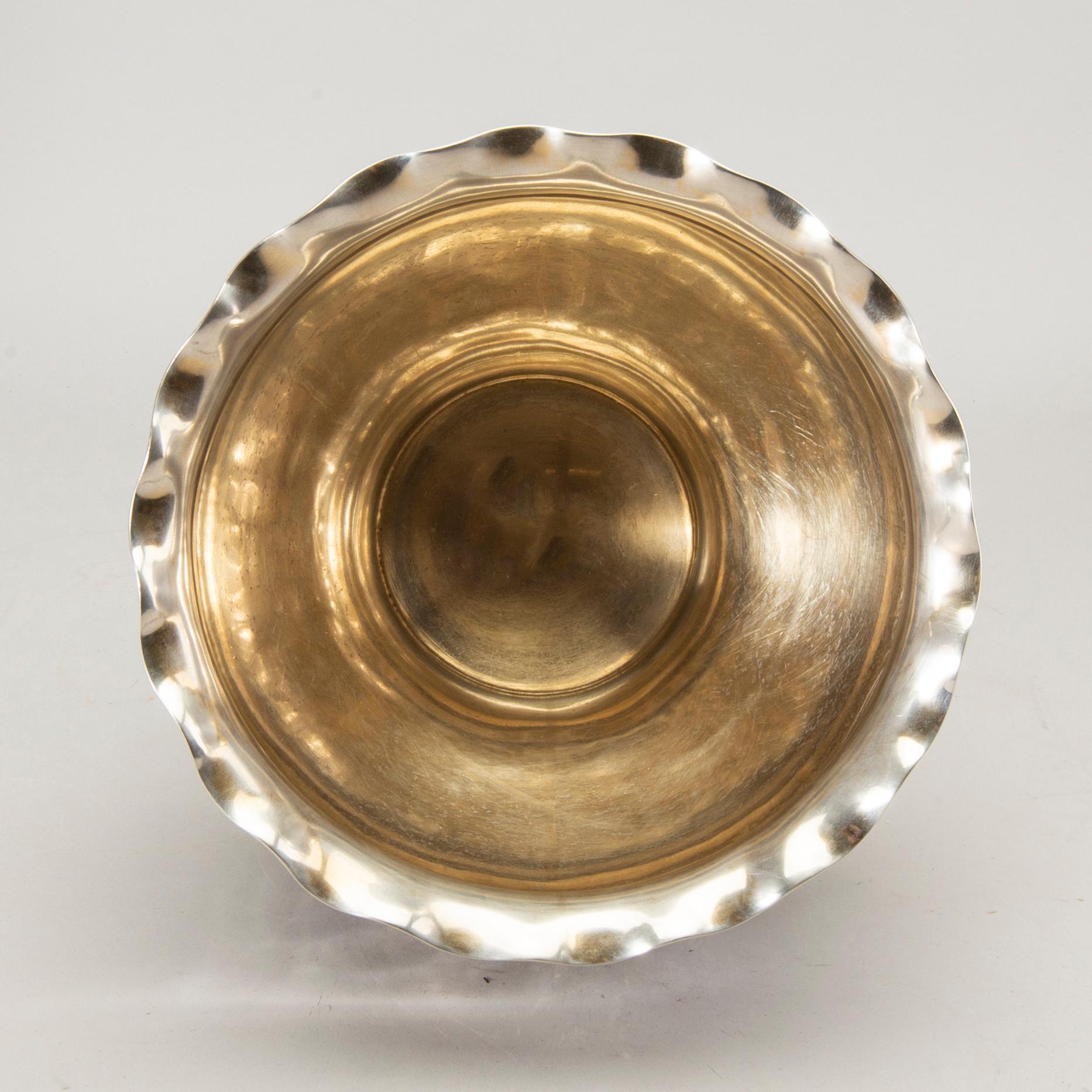 K Andersson, Champagnekylare , silver, Stockholm 1917.