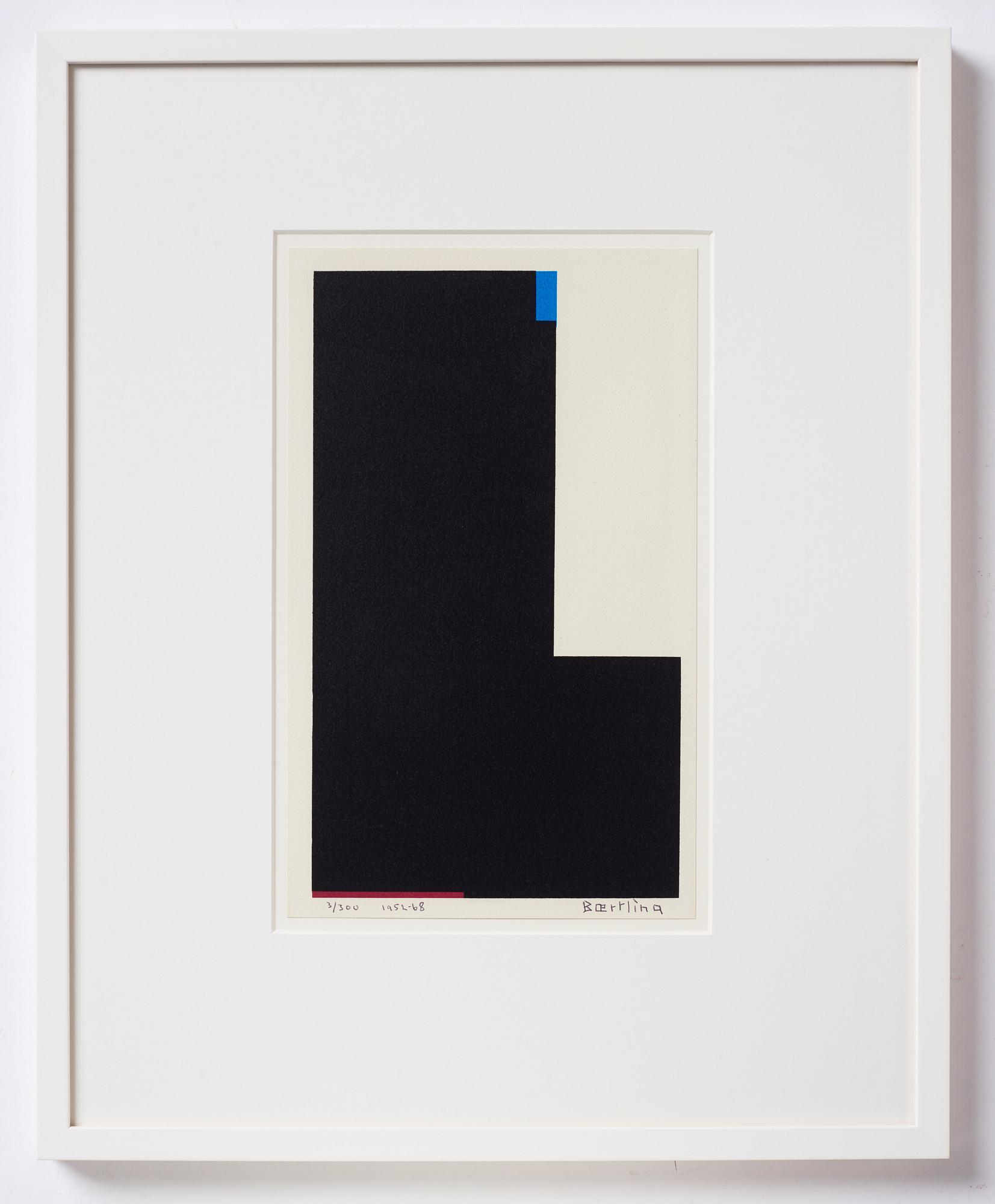 Olle Baertling, silkscreen in colours, 1952-68, signed 3/300.