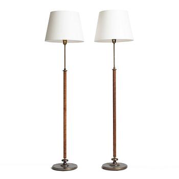 337. Bertil Brisborg, a pair of floor lamps model "32122", Nordiska Kompaniet, 1940s-50s.