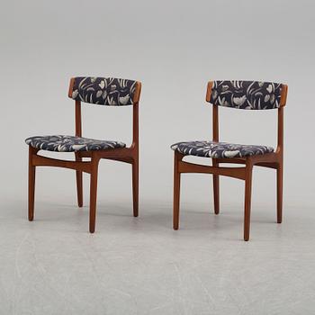 STOLAR, 5 st, Thorsø Stole- och Møbelfabrik, Danmark, 1900-talets andra hälft.