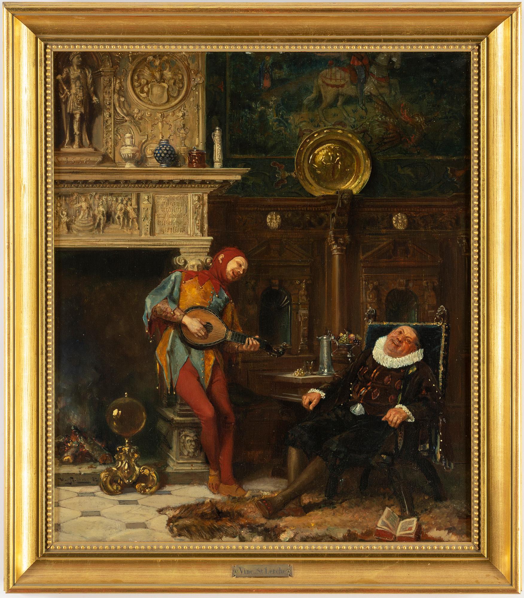 VINCENT STOLTENBERG-LERCHE, olja på duk, signerad och daterad -87.