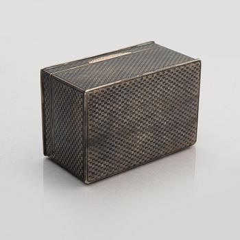 A Russian silver box, assay master Nicholai Bubrovin, Moscow 1831.