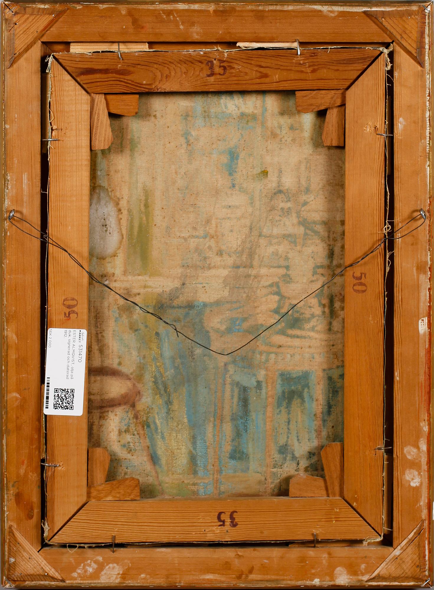 ESTER ALMQVIST, olja på duk, signerad och daterad 1912.