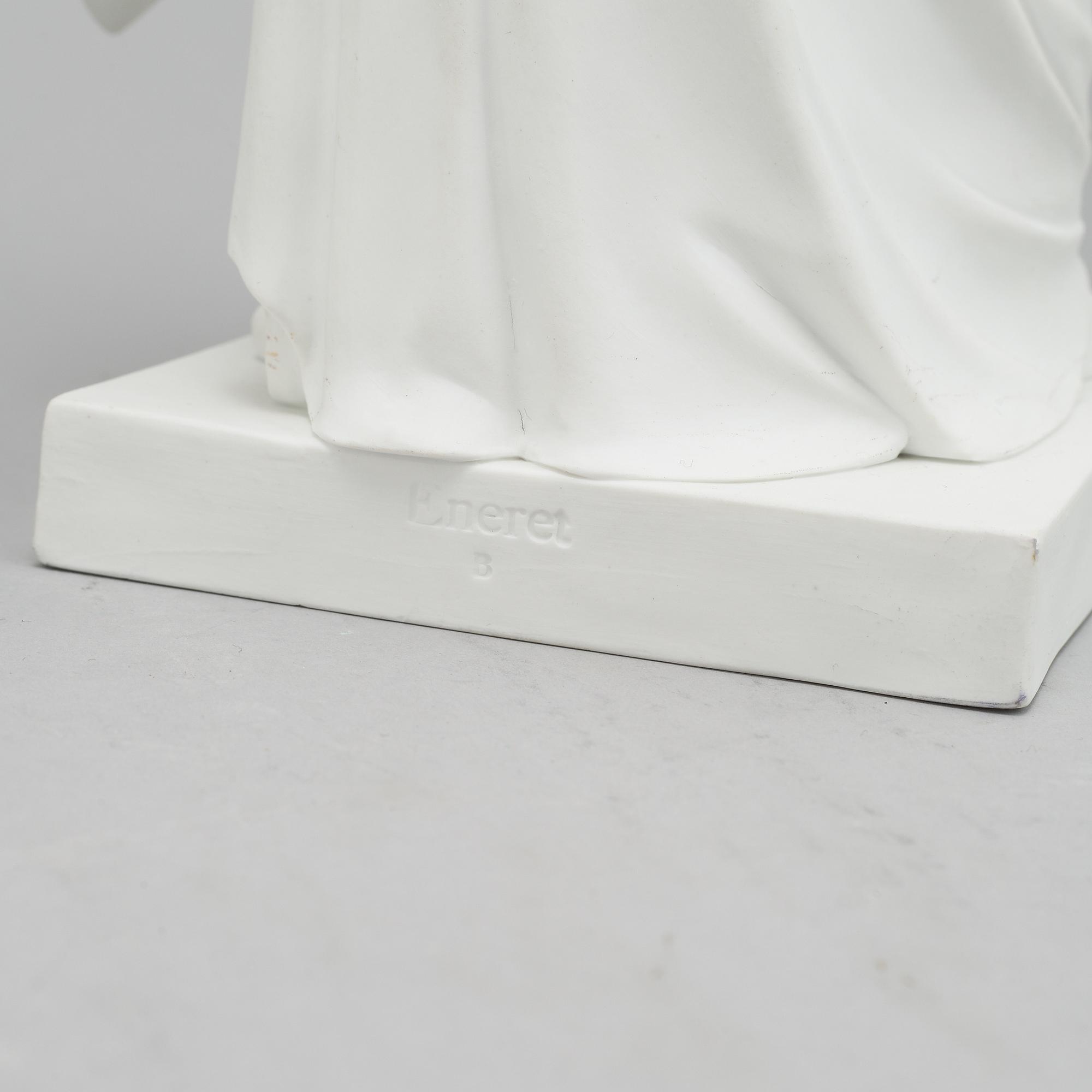 Four parian figurines, Bing & Gröndahl and Royal Copenhagen.