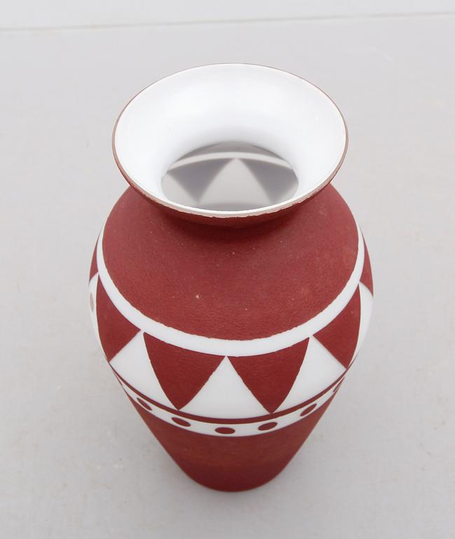 GOLVVAS, glas, Paul Kedelv, Flygsfors, 1900-talets mitt.