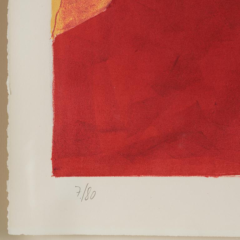 Serge Poliakoff, "Composition jaune, bleue et rouge".