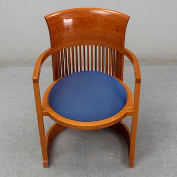 FRANK LLOYD WRIGHT, karmstol, 606 "Barrel Chair", Cassina,