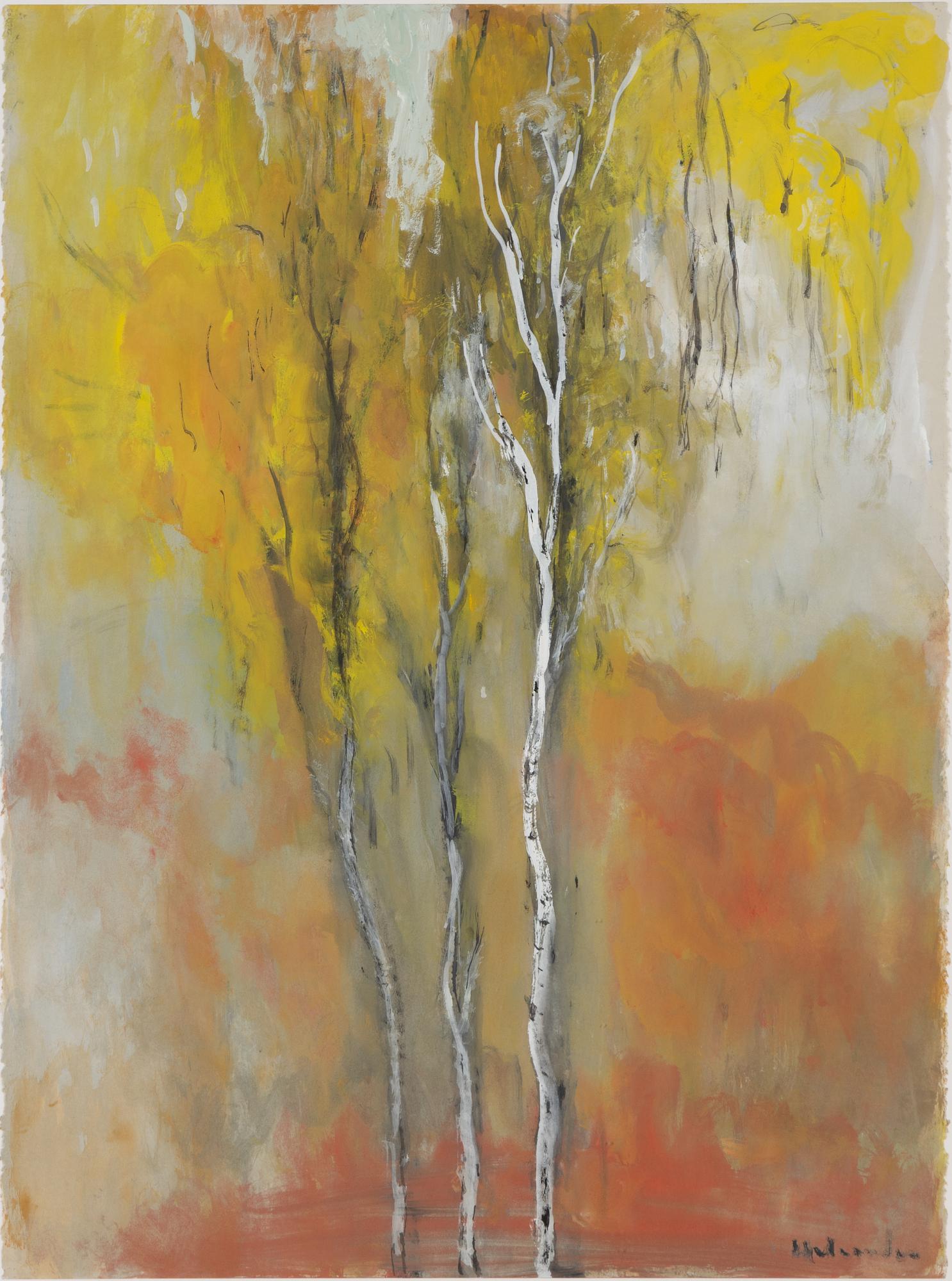Ruben Heleander, gouache, signed.