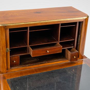 A late Gustavian style mahogny desk, late 19th century.