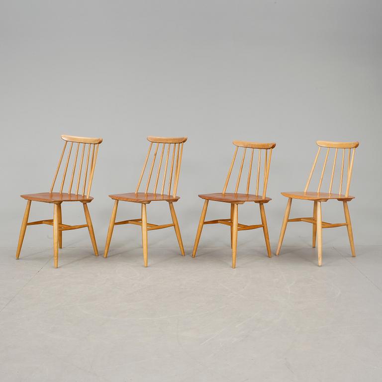 STOLAR, 4 st, "Fanett", Ilmari Tapiovaara, Edsbyverken, 1950-tal.