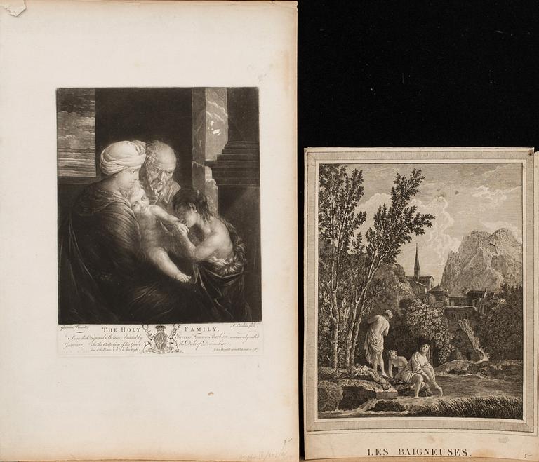 ROBERT VAN AUDENAERDE, RICHARD EARLOM, among others, 16 18th/19th century copper plates/prints.