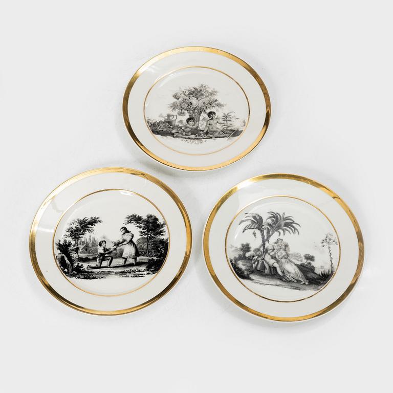 Service pieces, 15 pcs, Empire, first half of the 19th century.