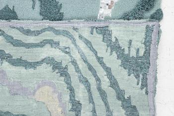 Jonathan ”Ollio” Josefsson, matta, 2 delar, tuftad i relief, ca 250 x178 resp 130 x  73 cm.