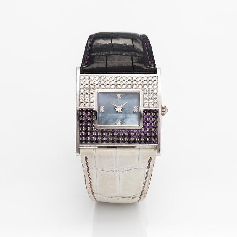 Corum, Facettes, wristwatch, 34 x 29 mm.